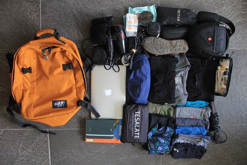 Day Backpack and Packing Cubes