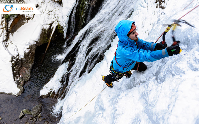 Ice climbing