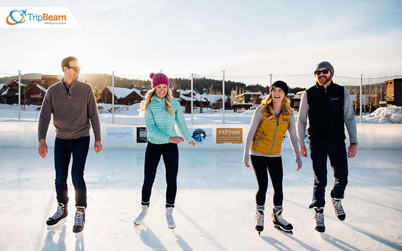 Ice skating