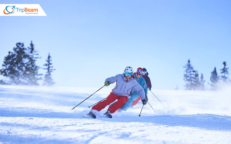 Skiing in the majestic Himalayan Paradise