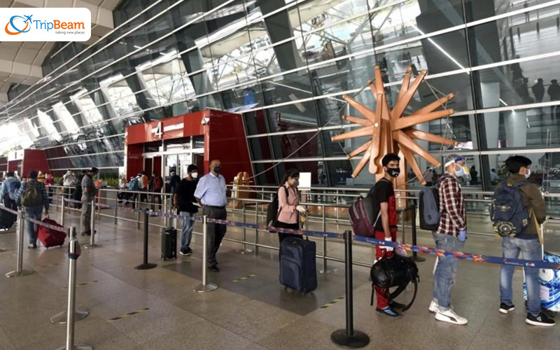 Terminals at New Delhi airport